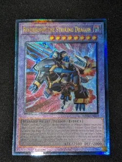 YUGIOH Ultimate Rare RA02-EN025 Rindbrumm the Striking Dragon 1st Edition - Image 1