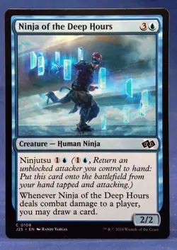 Ninja of the Deep Hours - MTG - Foundations Jumpstart - Excellent NM - Image 1