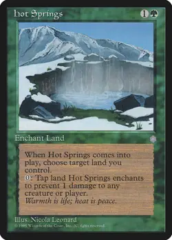 MTG Hot Springs NM Ice Age ICE Reserved List English Magic Gathering card - Image 1