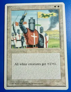 1 BANNED MTG Magic The Gathering Crusades | Fourth Edition 4ED | NM Near Mint - Image 1