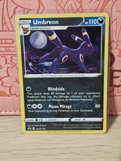 Pokemon Card Umbreon SWSH129 Holo Promo  Lp Tcg Card - Image 1