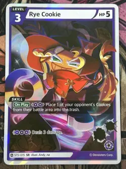 CookieRun Braverse TCG - Rye Cookie SR Foil (ST5-015) Card New English Near mint - Image 1