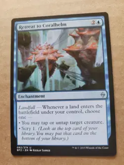 Retreat to Coralhelm Battle for Zendikar BFZ 082/274 MTG Magic LP BULK DISCOUNT - Image 1