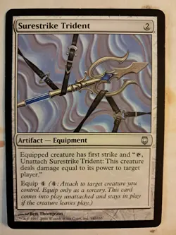 Surestrike Trident Darksteel (147/165) Magic MtG LP ARTIFACT BULK DISCOUNT - Image 1