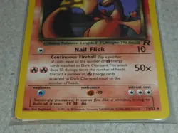POKEMON DARK CHARIZARD 21/82 CARD 2000 TCG RARE NR MINT NON-HOLO TEAM ROCKET - Image 3