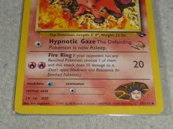 POKEMON GYM CHALLENGE BROCKS YULPIX 37/132 CARD 2001 TCG RARE NR MINT GOLD STAMP - Image 4