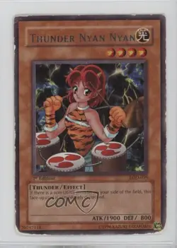 Thunder Nyan Nyan 1st Ed. YuGiOh Legacy of Darkness #LOD-059 2003 0z4v - Image 1