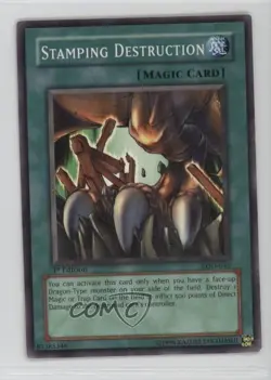 Stamping Destruction 1st Ed. YuGiOh Legacy of Darkness #LOD-046 2003 af0 - Image 1