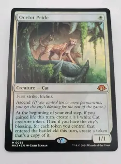 Ocelot Pride Modern Horizons 3 Foil MH3 #38 MTG Magic the Gathering NM - Image 1