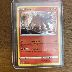 Entei 020/163 Holo Rare SWSH05: Battle Styles Pokemon Card - Image 1