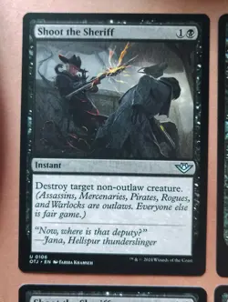 4x Shoot the Sheriff **NEAR MINT** **UNPLAYED** MTG - Image 2