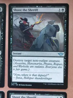 4x Shoot the Sheriff **NEAR MINT** **UNPLAYED** MTG - Image 3