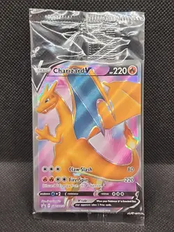 Charizard V Full Art SEALED Champions Path 2020 Pokemon ETB Promo SWSH050 - Image 1