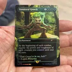 MTG Magic the Gathering Secret Lair x Marvel NM Foil Unnatural Growth (#0865) - Image 1