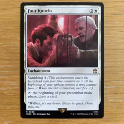 MTG - Four Knocks Doctor Who Magic The Gathering Card Rare Near Mint - Image 1