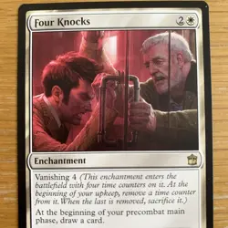 MTG - Four Knocks Doctor Who Magic The Gathering Card Rare Near Mint - Image 2
