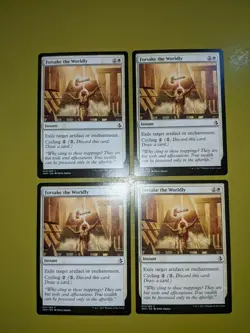 Forsake the Worldly x4 Amonkhet 4x Playset Magic the Gathering MTG - Image 2