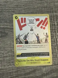 You're the One Who Should Disappear OP06-115 Wings of the Captain Foil X1 Card - Image 1