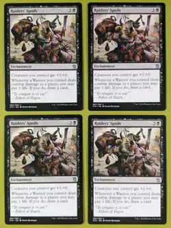 Raiders' Spoils x4 Khans of Tarkir 4x Playset Magic the Gathering MTG - Image 1