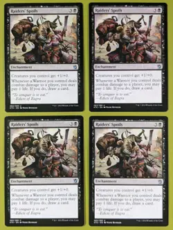 Raiders' Spoils x4 Khans of Tarkir 4x Playset Magic the Gathering MTG - Image 2