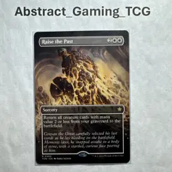 MTG - Raise the Past  - (FDN #300) - (Borderless) - Foundations - Regular - NM/M - Image 1