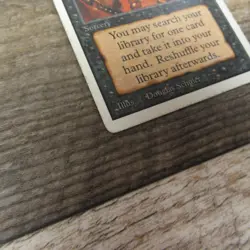 Magic The Gathering MTG Demonic Tutor Unlimited 1993 MP Good Ungraded - Image 3