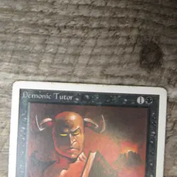 Magic The Gathering MTG Demonic Tutor Unlimited 1993 MP Good Ungraded - Image 6