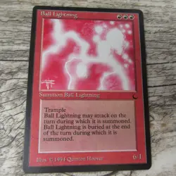 Magic The Gathering MTG Ball Lightning The Dark 1994 MP Good Ungraded - Image 1