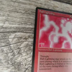 Magic The Gathering MTG Ball Lightning The Dark 1994 MP Good Ungraded - Image 3