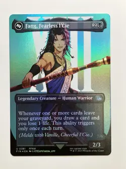 MTG Magic the Gathering FOIL Fang, Fearless l’Cie Borderless FIN - Image 3