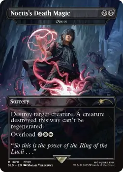 NM NON FOIL MTG NOCTIS'S DEATH MAGIC DAMN - SECRET LAIR FINAL FANTASY - Image 1