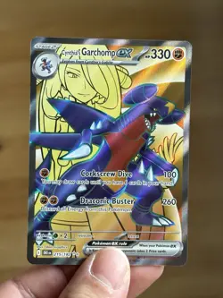 Cynthia's Garchomp ex 215/182 Sv10: Destined Rivals Ultra Rare Pokemon TCG NM - Image 1