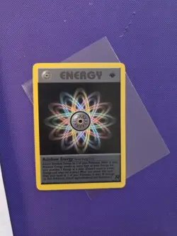 Pokemon Card Rainbow Energy Team Rocket 1st Edition Rare 80/82 Near Mint - Image 1