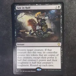 Saw in Half - Commander: Bloomburrow (MTG) - Image 1
