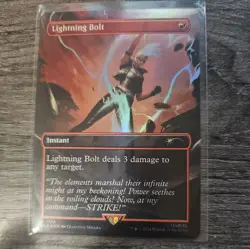 Lightning Bolt NM Rainbow Foil MTG Secret Lair Drop Storm Unplayed Magic Marvel - Image 3