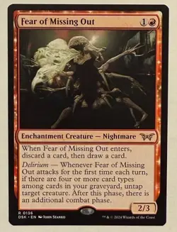 Fear of Missing Out - Duskmourn: House of Horrors MTG Magic the Gathering - Image 3