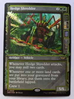 MTG 2024 Duskmourn HEDGE SHREDDER Rare 0320 Showcase Foil M/NM - Image 1