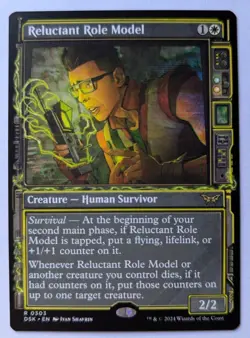 MTG 2024 Duskmourn RELUCTANT ROLE MODEL Rare 0303 Showcase M/NM - Image 1