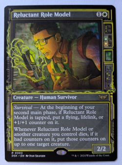 MTG 2024 Duskmourn RELUCTANT ROLE MODEL Rare 0303 Showcase M/NM - Image 4