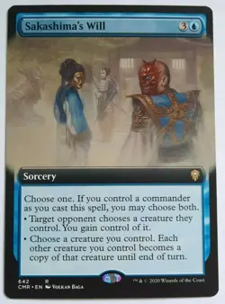 MTG Commander Legends Variants SAKASHIMA'S WILL 642 Rare (Extended Art) M/NM - Image 1