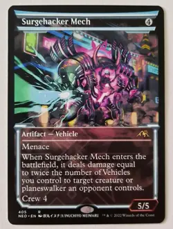 MTG Kamigawa Neon Dynasty SURGEHACKER MECH 405 Rare (Showcase) M/NM - Image 1