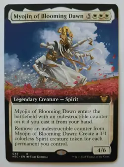 MTG Kamigawa: NEO Commander MYOJIN OF BLOOMING DAWN 042 Rare (Extended Art) M/NM - Image 1