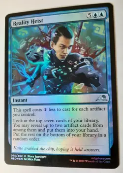 MTG Kamigawa: Neon Dynasty REALITY HEIST 075/302 U Foil M/NM - Image 8