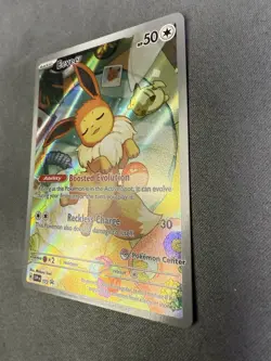 Eevee 173 BLACK STAR PROMO Pokemon Center STAMP Prismatic Evolutions HOLO NM - Image 3