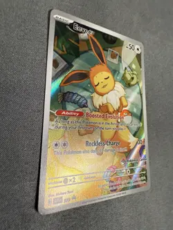 Eevee 173 BLACK STAR PROMO Pokemon Center STAMP Prismatic Evolutions HOLO NM - Image 4