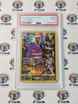 2022 Pokemon TCG SWSH11: Lost Origin - Gengar FA TG06/TG30 PSA 9 Mint - Image 1