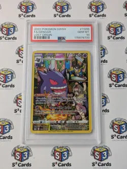 2022 Pokemon TCG SWSH11: Lost Origin - Gengar FA TG06/TG30 PSA 10 Gem MintðŸ’Ž - Image 1
