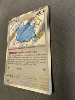 Ditto 201/091 BABY SHINY Paldean Fates HOLO NM Pokemon Cards - Image 3