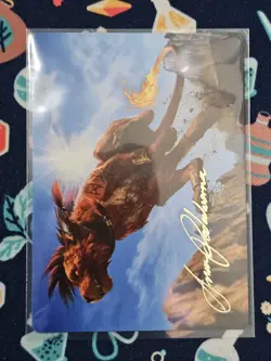 GOLD SIGNATURE Red XIII Proud Warrior Art Card - Art Series: FINAL FANTASY 30/53 - Image 1