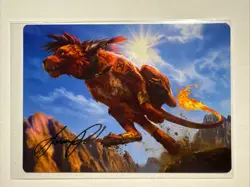 GOLD SIGNATURE Red XIII Proud Warrior Art Card - Art Series: FINAL FANTASY 30/53 - Image 1